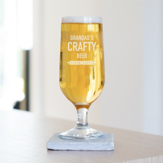 Hampers and Gifts to the UK - Send the Personalised Crafty Beer Glass